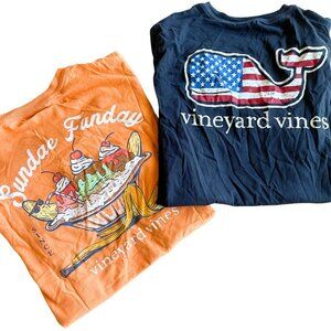 Vineyard Vines Kids T-Shirts Bundle of 2, 100% Cotton - Size M (12/14)